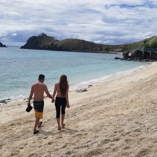 lovers in the beach