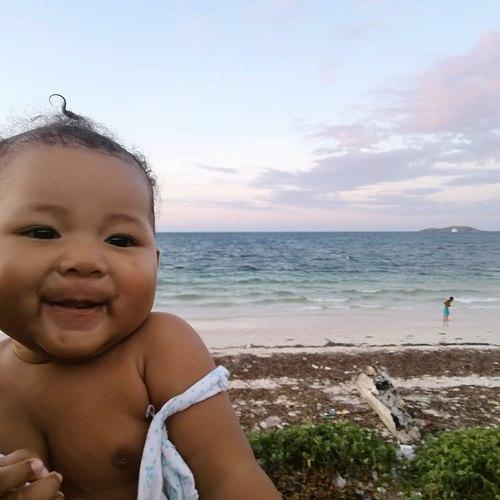 My daughter smile