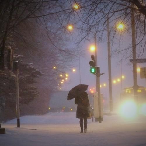 Снегопад.