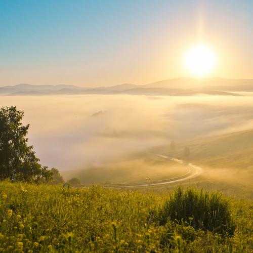 sunrise in Altay