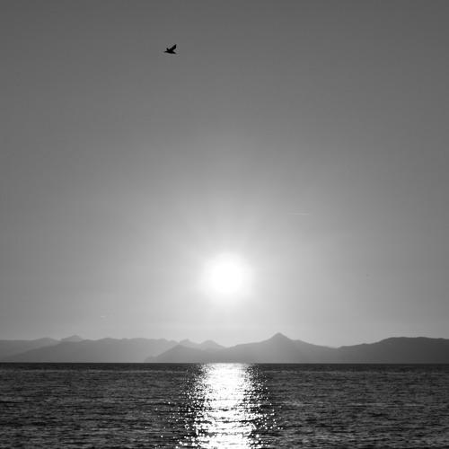 Sunset behing mountains