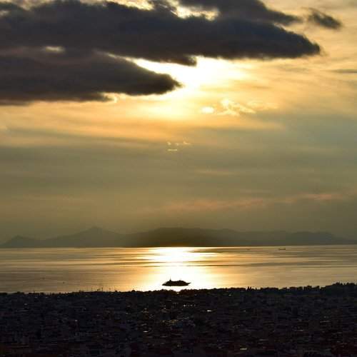 Winter's sunset