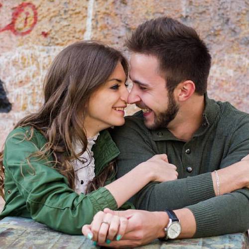 Smiling couple