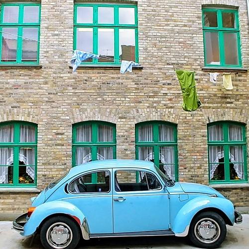 Old car in Aarhus, Denmark