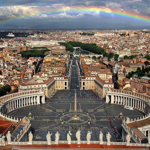 Rainbow over Rome