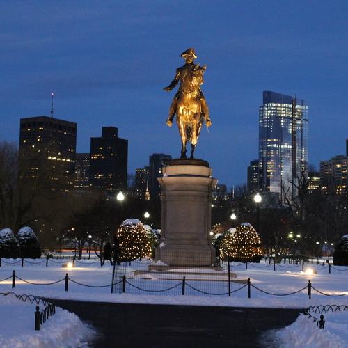 Wintery George Washington