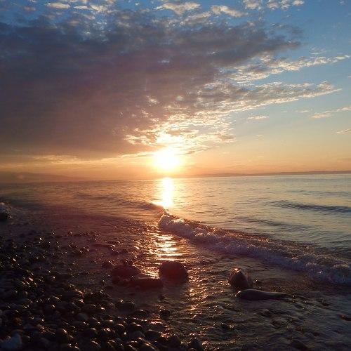 Закат на Байкале
