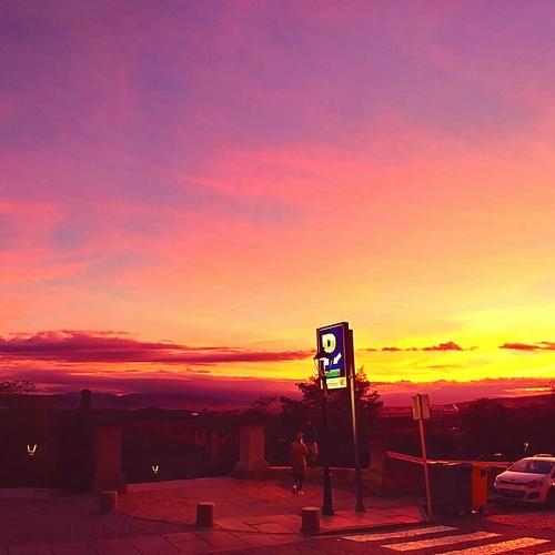 Sunset in Avila, Spain