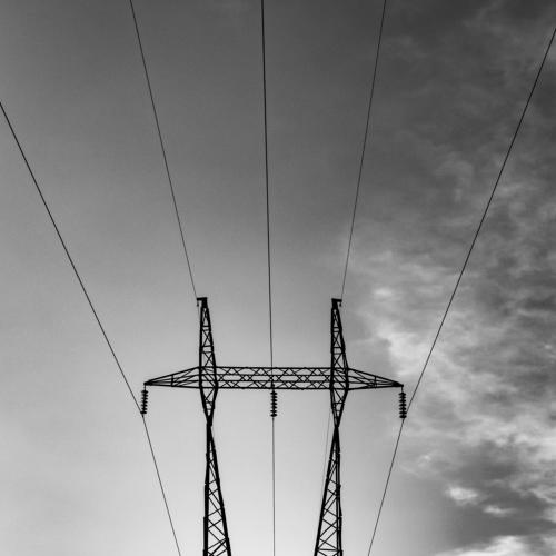 Electricity poles in infinity.