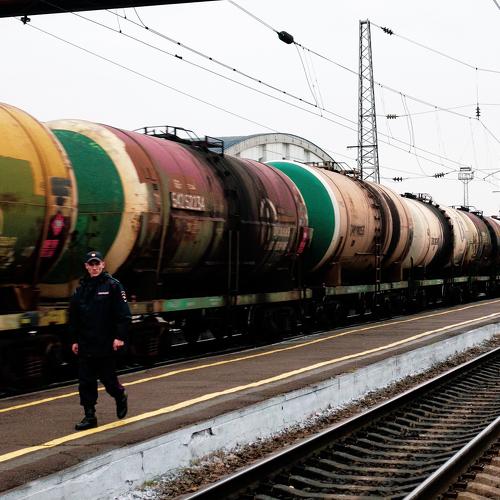 Siberian train station officer