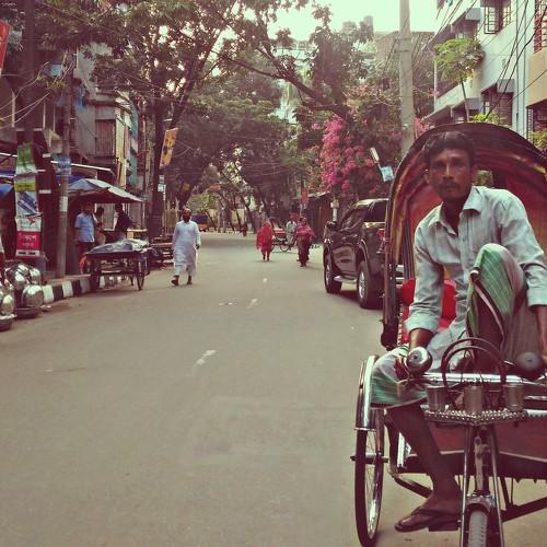 A cool rickshaw-puller from Dhaka