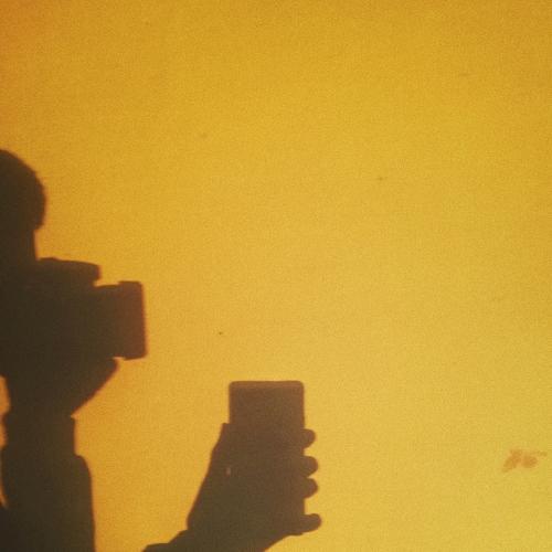 Sunset light make shadow