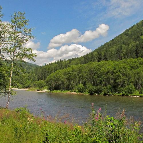 На реке Она