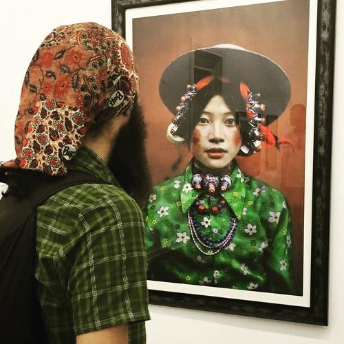 After Steve McCurry, Woman at a Horse Festival, Tagong, Tibet