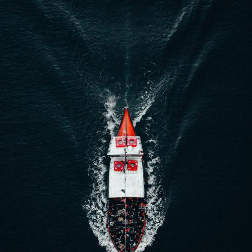 Boat sailing down the Douro River