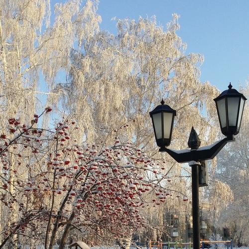 День. Улица. Фонарь
