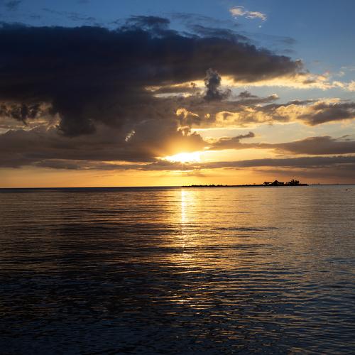 Dominican Republic - Sunset on the beach.