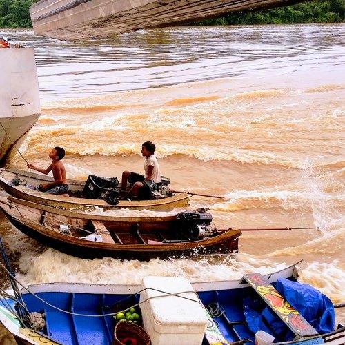 Childrens from amazon jungle.