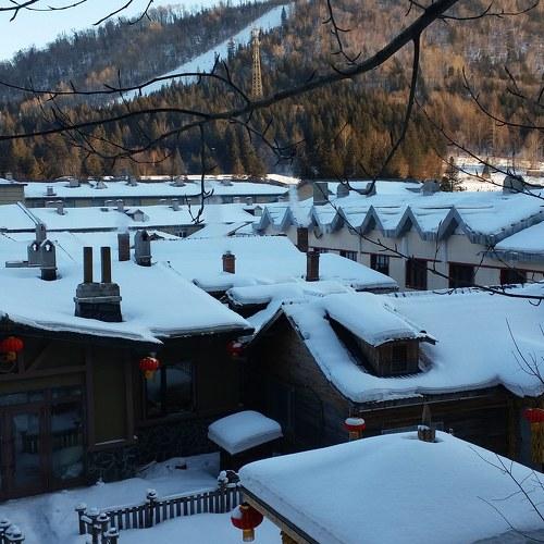 Snow village