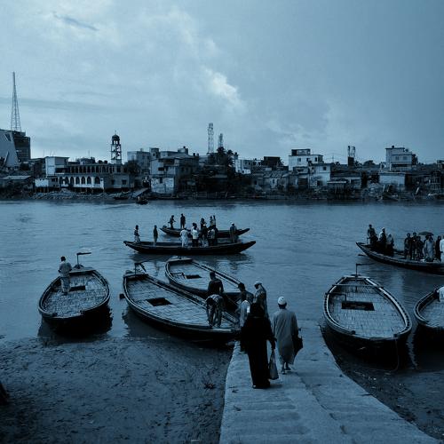 The dawn of life in a river