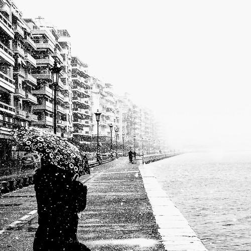 Snow in Thessaloniki