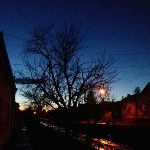 My around the house area at night and at day