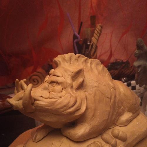Boar sculpture