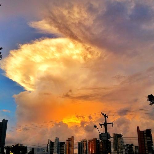 Bright clouds