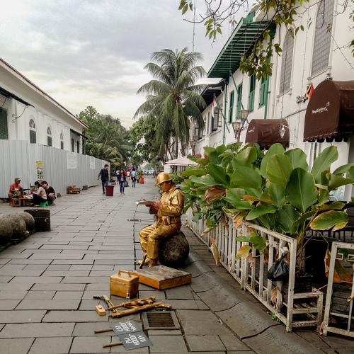 The Gold Man at Kota Tua Batavia