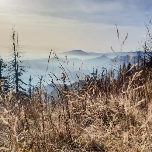 Cozia mountains fog and sky
