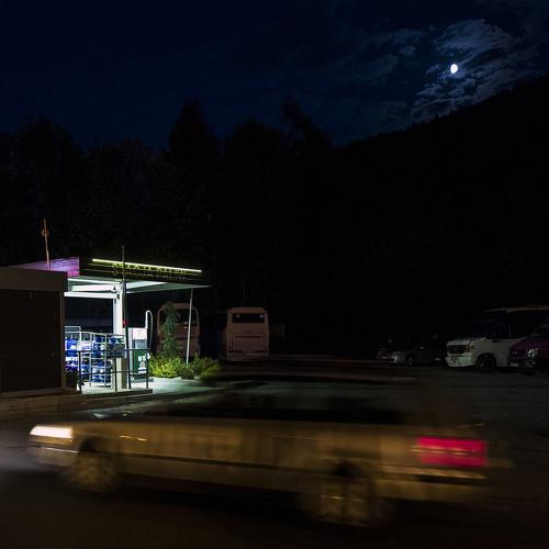 Night blue ride