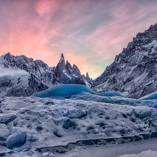 Atardecer en Laguna Torre
