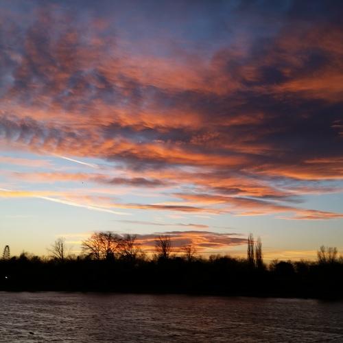 The sunset in Plumbuita park
