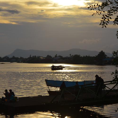 A boat and a sunset