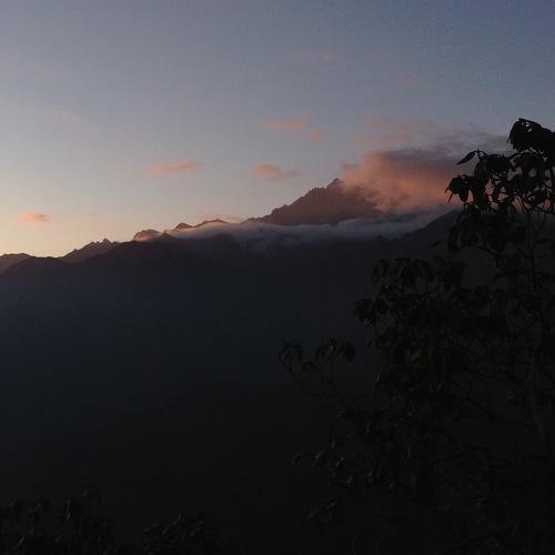 The first touch of sunlight