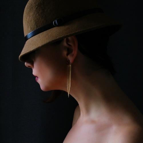 A woman in a hat