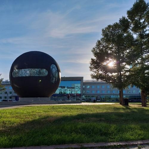 Ball in city center