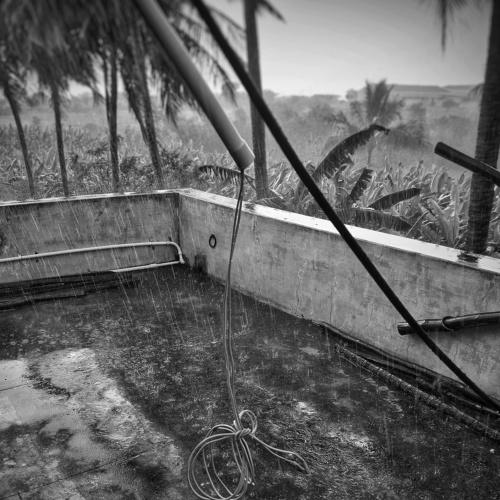 Rainy hot day