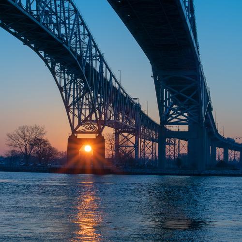 Blue Water Bridge sunrise