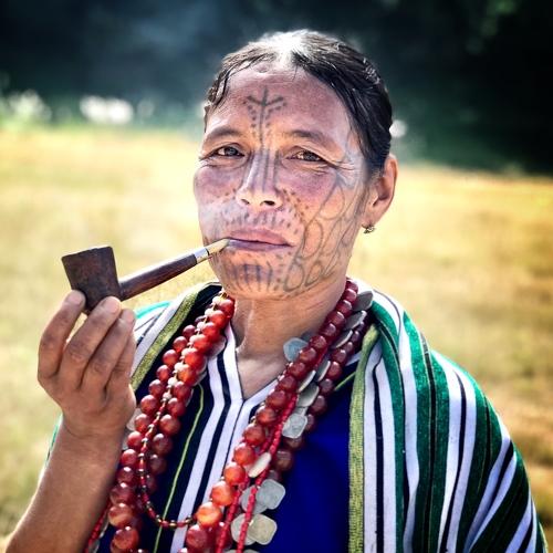 Chin tribe, tattooed lady