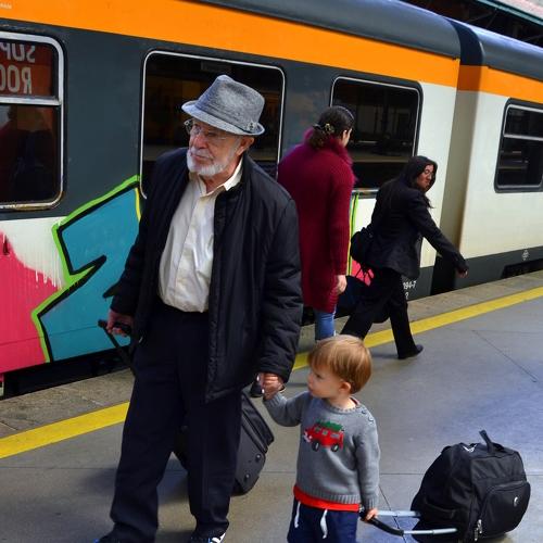 Grandfather and grandson