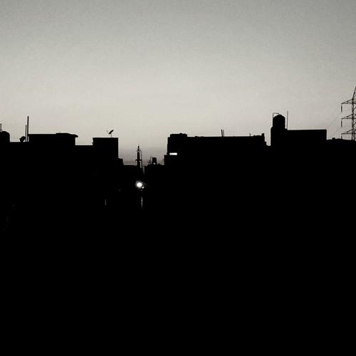 Black buildings