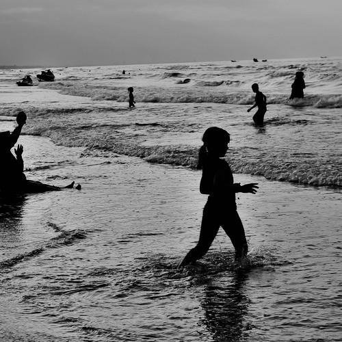 Black and white landscape