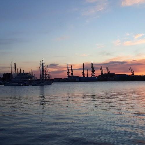 Sunset in Pula, Croatia