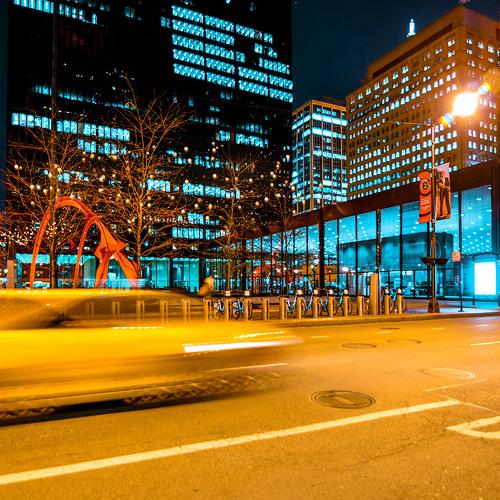 Neon night at Chicago