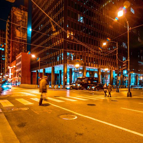 Neon night at Chicago