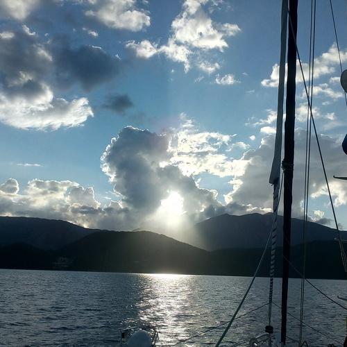 Закат на Корфу.