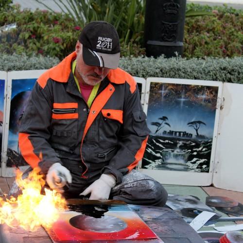 pintura al aire libre