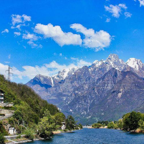 along lago di como