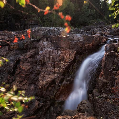 Mittafallet waterfall. Sweden
